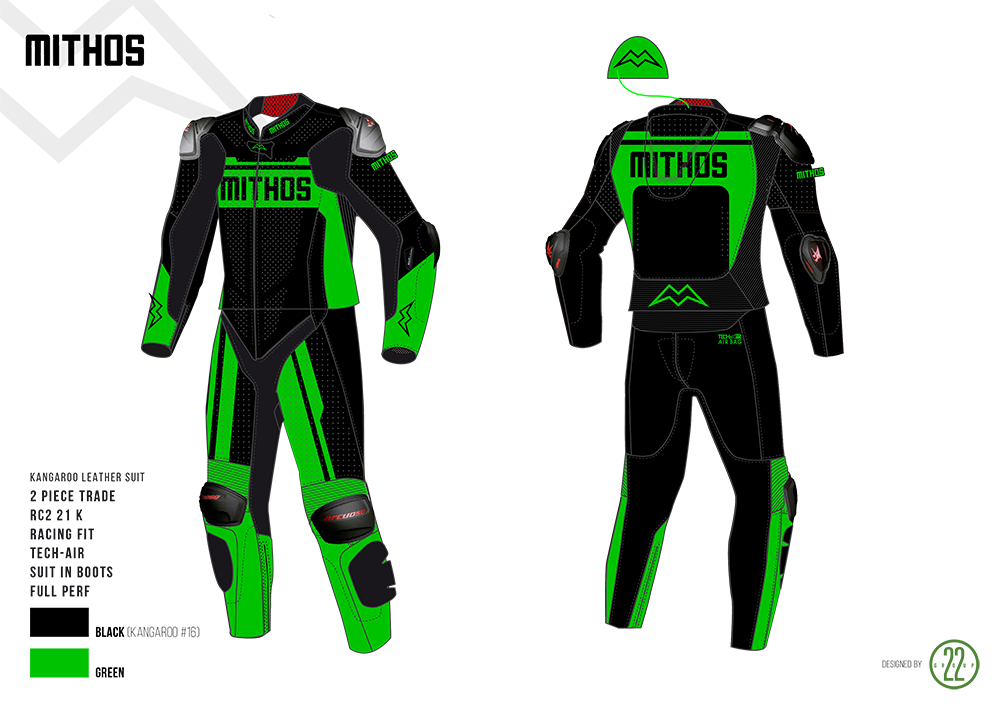 Mithos - Kangaroo Leather Suit - 2-Piece Trade Racing Fit Design