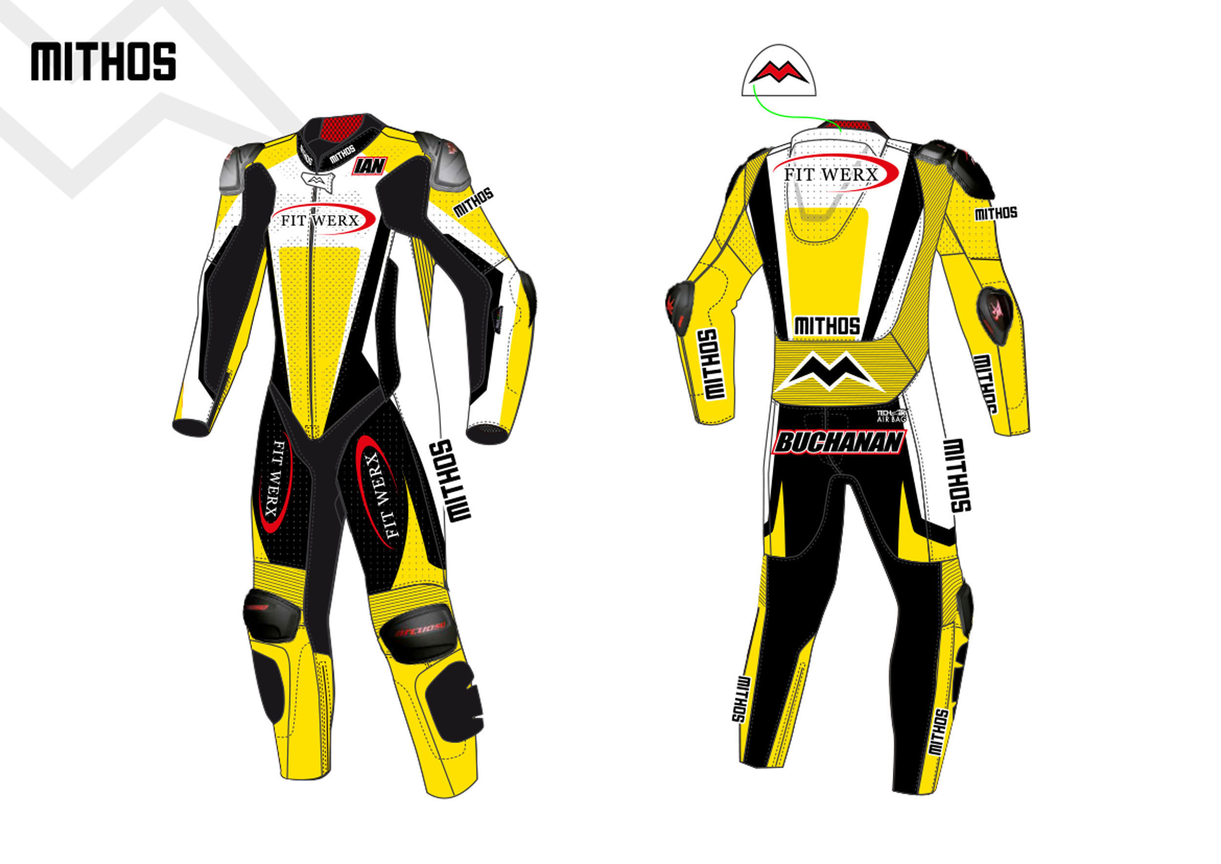 Mithos - Kangaroo Leather Suit - Racing Fit Design