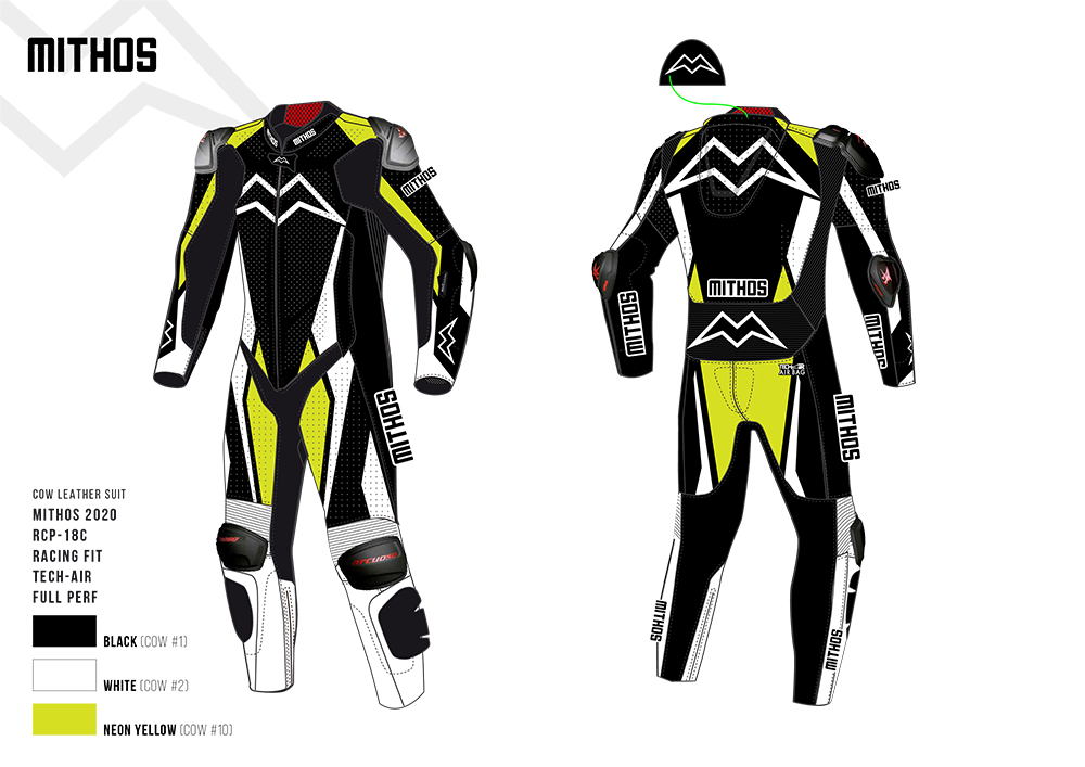 Mithos - Semi-Custom Cow Leather Suit - Racing Fit Design